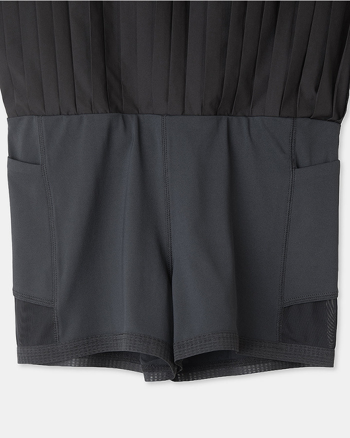 【5525 &times; MAICHI】STRETCH PLEATS SKIRT 詳細画像 BLACK 5