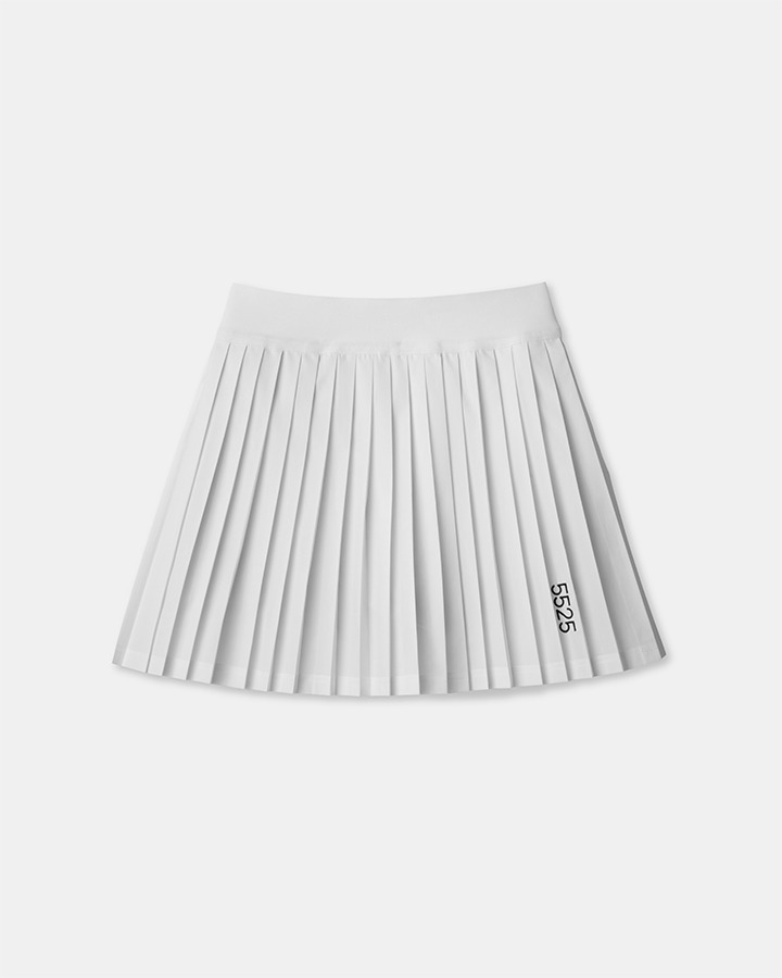 【5525 &times; MAICHI】STRETCH PLEATS SKIRT 詳細画像 WHITE 1